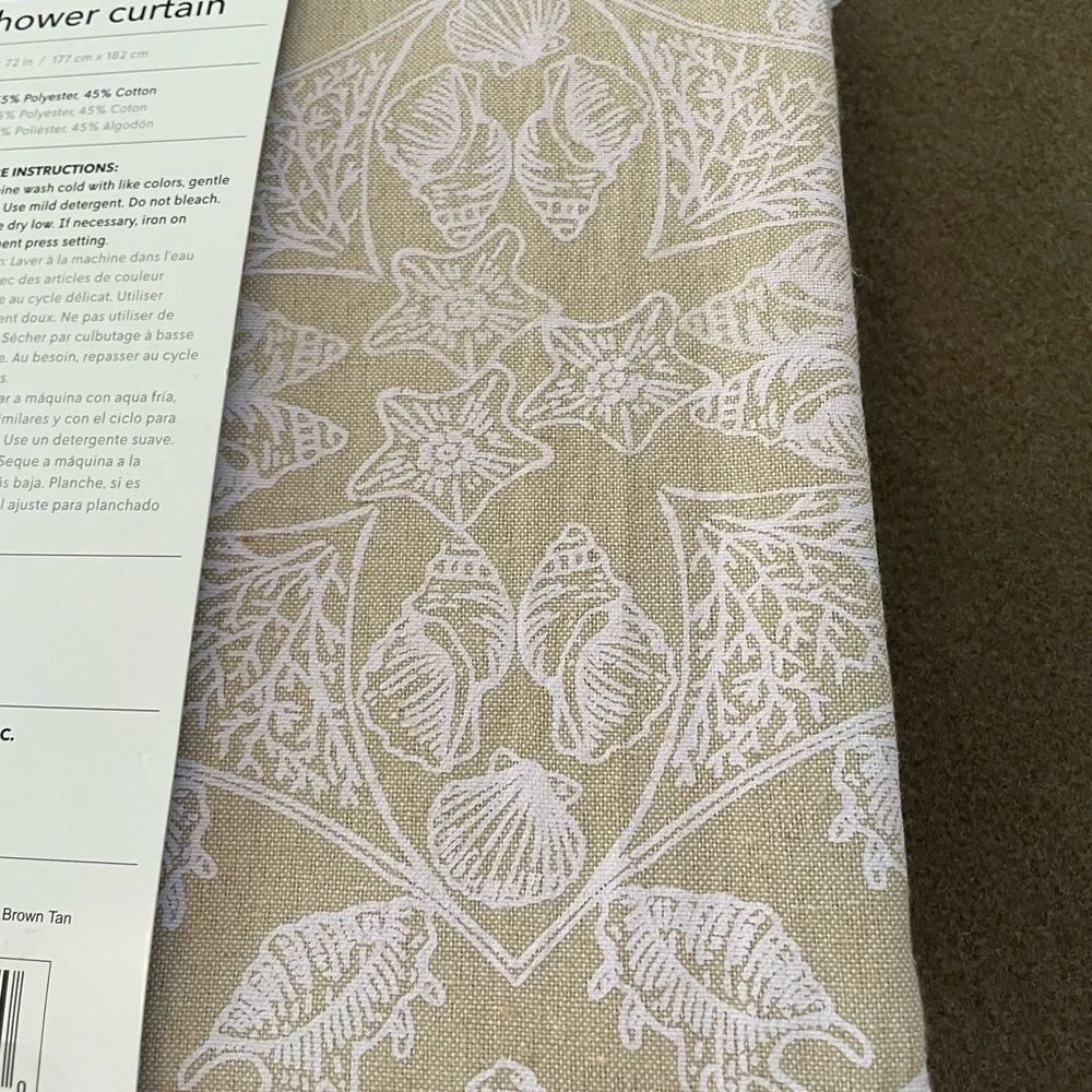Coastal shower curtain